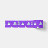 Sneeuwbomen Elegante Winter Grosgrain Lint (Voorkant)