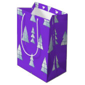Sneeuwbomen Elegante Winter Medium Cadeauzakje (Achterkant Gekanteld)