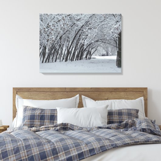 Sneeuwbomen Landschap Enkele Print (Insitu (Slaapkamer))