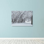 Sneeuwbomen Landschap Enkele Print (Insitu (Houten vloer))