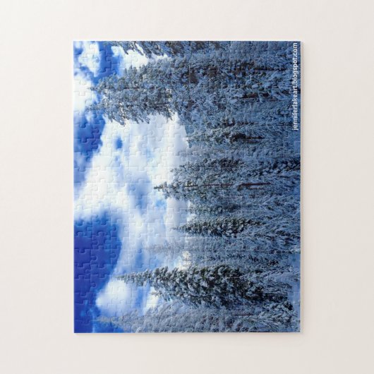 Sneeuwbomen Legpuzzel (Verticaal)