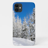 Sneeuwbomen onder duidelijke blauwe hemel Case-Mate iPhone case (Achterkant)