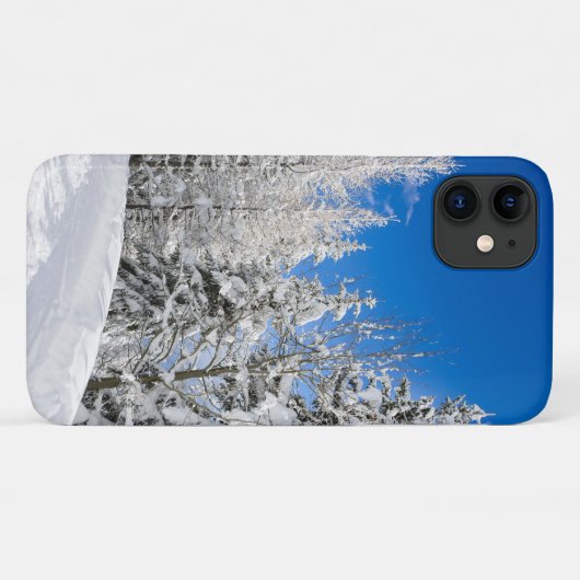 Sneeuwbomen onder duidelijke blauwe hemel Case-Mate iPhone case (Achterkant (horizontaal))