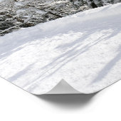 Sneeuwbomen onder duidelijke blauwe hemel poster (Hoek)