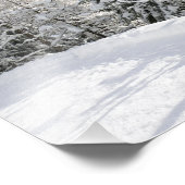 Sneeuwbomen onder een duidelijke blauwe hemelfoto foto afdruk (Hoek)