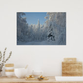 Sneeuwbomen Poster (Keuken)
