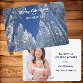 Sneeuwbomen uit Minnesota Foto Sjabloon