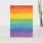 Sneeuwboog Pride-jubileumviering LGBTQ+ Kaart (Achterkant)