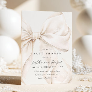 Sneeuwboog Winter Baby Shower Kaart