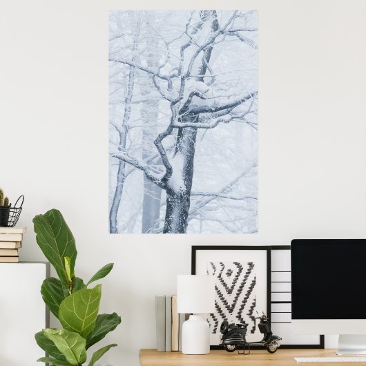 Sneeuwboom, bevroren poster (Thuiskantoor)