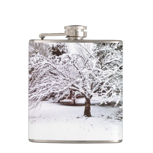 Sneeuwboom Heupfles (Voorkant)