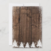 Sneeuwboom, Winter 80e verjaardag, Vrouwen Kaart (Achterkant)