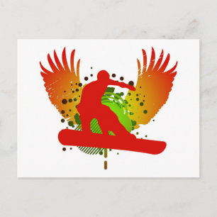 Sneeuwbord : hifi : briefkaart