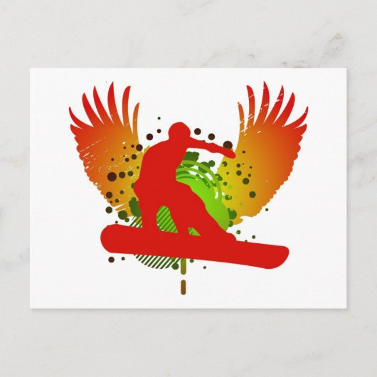Sneeuwbord : hifi : briefkaart (Voorkant)