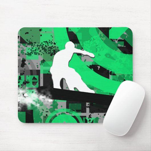 Sneeuwbord. poederspoor. muismat (Met muis)