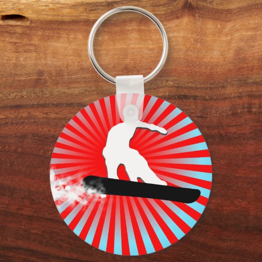 Sneeuwbord. poederspoor. sleutelhanger (Voorkant)