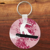 Sneeuwbord. poederspoor. sleutelhanger (Voorkant)