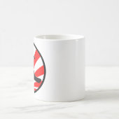 sneeuwbord, rode stralen. koffiemok (Center)