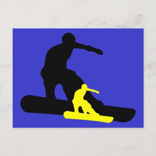 sneeuwbord : schimmel briefkaart (Voorkant)