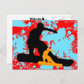 sneeuwbord : schimmel briefkaart (Voorkant / Achterkant)