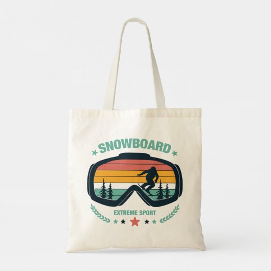 Sneeuwbord  tote bag (Achterkant)