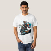 sneeuwbord van doberman t-shirt (Voorkant volledig)