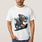 sneeuwbord van doberman t-shirt (Voorkant)