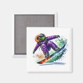 Sneeuwbordmagnet  magneet (Voorkant / Achterkant)
