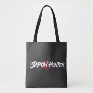 Sneeuwborstel Kunst - Japow Jager - Zwart Tote Bag