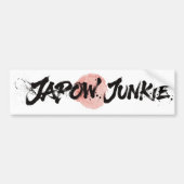 Sneeuwborstel Kunst - Japow Junkie Bumpersticker (Voorkant)