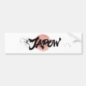 Sneeuwborstelkunst - Japow Simple-logo Bumpersticker (Voorkant)