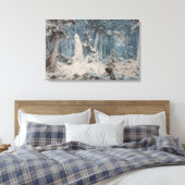 Sneeuwbos (door Andreas Achenbach) Canvas Afdruk (Insitu (Slaapkamer))