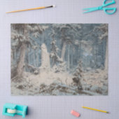 Sneeuwbos (door Andreas Achenbach) Tissuepapier (Craft)