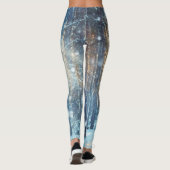 Sneeuwbos Frosty Winter Scène Leggings (Achterkant)