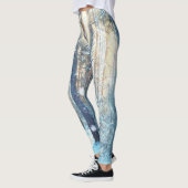 Sneeuwbos Frosty Winter Scène Leggings (Links)