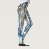 Sneeuwbos Frosty Winter Scène Leggings (Rechts)