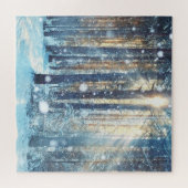 Sneeuwbos Frosty Winter Scène Legpuzzel (Horizontaal)