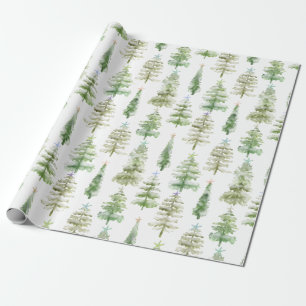 Sneeuwbos gekroond met zeester cadeaupapier