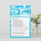 Sneeuwbos hoe goed weet je het spel? (Staand voorkant)