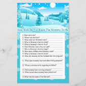 Sneeuwbos hoe goed weet je het spel? (Voorkant)