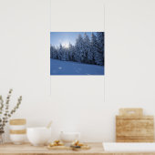 sneeuwbos in de berg poster (Keuken)