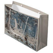 Sneeuwbos in de winter (door Andreas Achenbach) Groot Cadeauzakje (Voorkant Gekanteld)