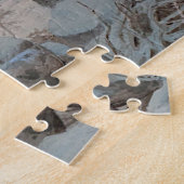 Sneeuwbos in de winter (door Andreas Achenbach) Legpuzzel (Zijkant)