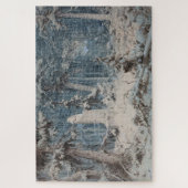 Sneeuwbos in de winter (door Andreas Achenbach) Legpuzzel (Verticaal)