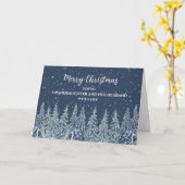 Sneeuwbos Kleindochter en echtgenoot Kerstmis Kaart (Gele Bloem)