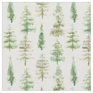 Sneeuwbos van dennen zeesterren gekroond stof