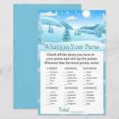 Sneeuwbos Wat zit er in je handtas? (Voorkant / Achterkant)