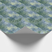 Sneeuwbos Waterverf Scene Cadeaupapier (Hoek)