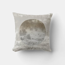 Sneeuwbos winter achtergrond geometrisch kussen