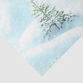 Sneeuwbos Winter Kerstlandschap Decoupage Tissuepapier (Detail)